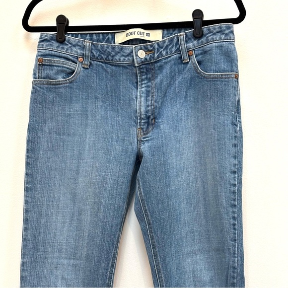 GAP Vintage Y2K Boot Cut Stretch Denim Blue Jeans Mid Rise Medium Wash Size 8R - Picture 3 of 10